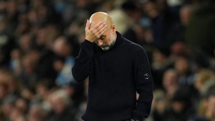Pep Guardiola, en el partido frente al Tottenham