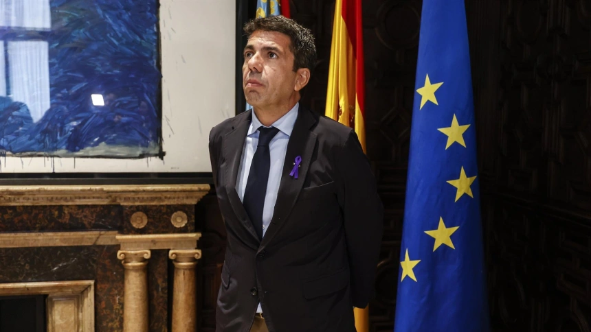 Carlos Mazón en la toma de posesión de Consellers