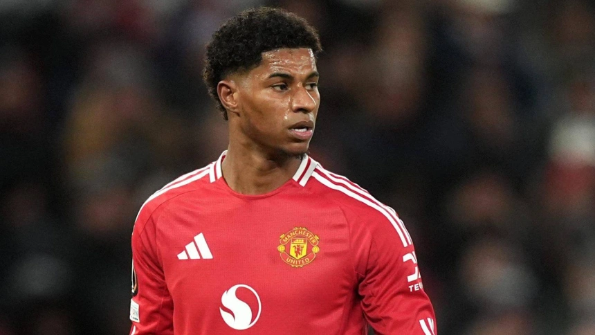 Marcus Rashford, durante un partido con el Manchester United esta temporada.