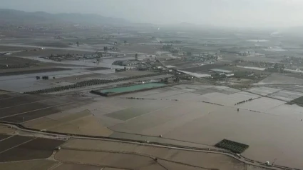 Imagen aérea de la DANA que afectó a Lorca en 2019