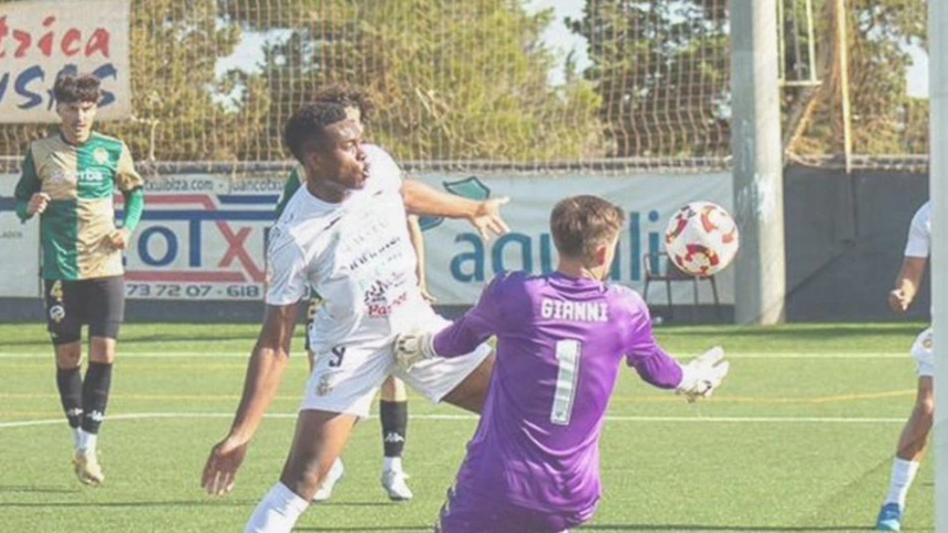 Imagen del partido ante el Sabadell