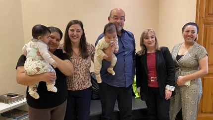 Expósito visita el Hogar Santa Bárbara