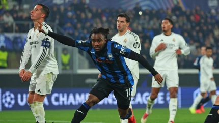 Lookman, autor de uno de los goles del Atalanta - Real Madrid
