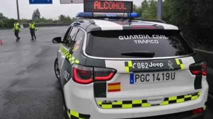 Foto de archivo de un control de alcoholemia de la Guardia Civil de Tráfico en Fene