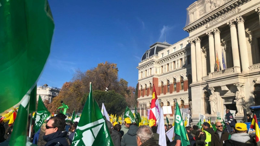 Manifestación de ASAJA y COAG en Madrid
