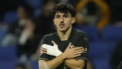 Diego López celebra el gol del Valencia al Espanyol