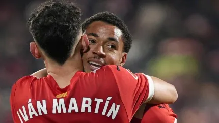 Gol de Danjuma (Girona, 3 - Valladolid, 0)