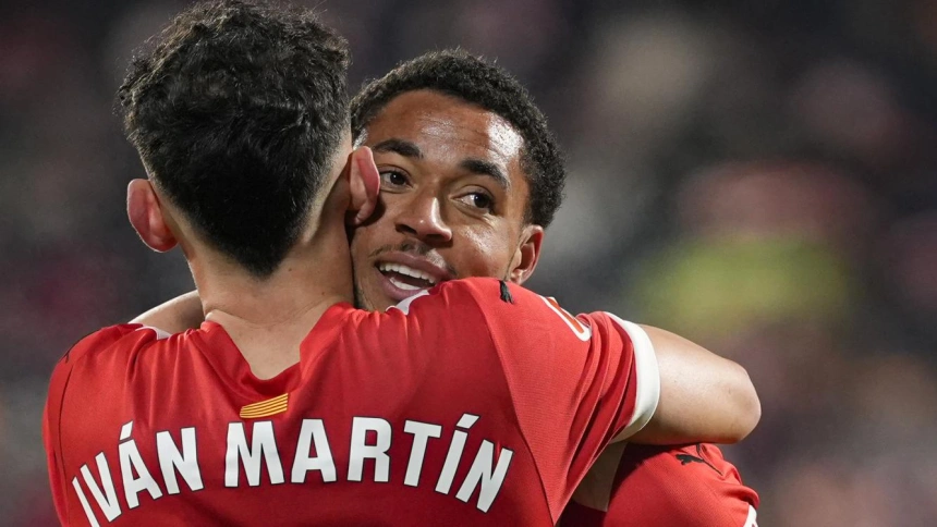 Gol de Danjuma (Girona, 3 - Valladolid, 0)