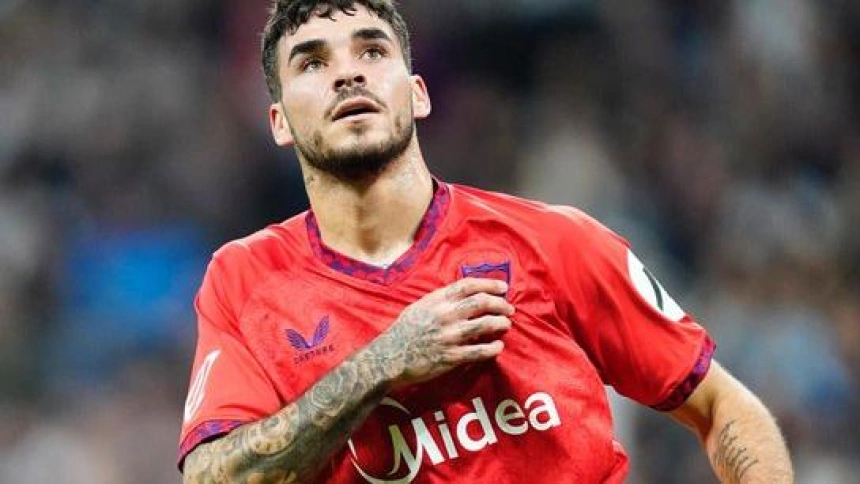 Gol de Isaac Romero durante el encuentro Real Madrid-Sevilla