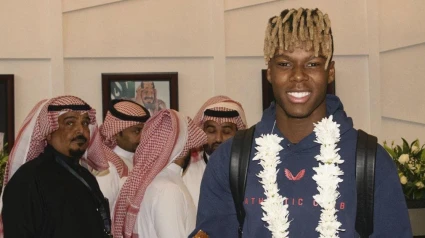 Nico Williams es recibido en Yeda sede de la Supercopa. Arabia Saudí