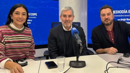Fernando Clavijo, Pilar Cisneros y Jorge Bustos