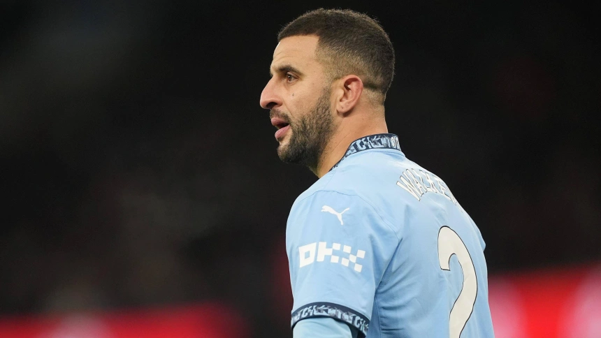 Kyle Walker, durante un partido de la Premier League