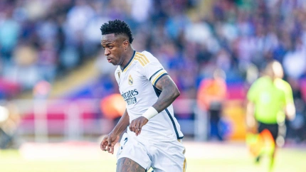 Vinicius durante el Barcelona - Real Madrid de octubre de 2023