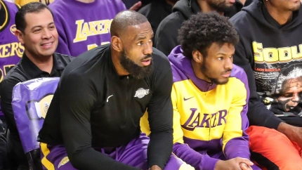 Bronny y LeBron James