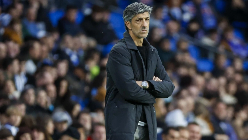 Imanol Alguacil, durante el partido ante el Getafe