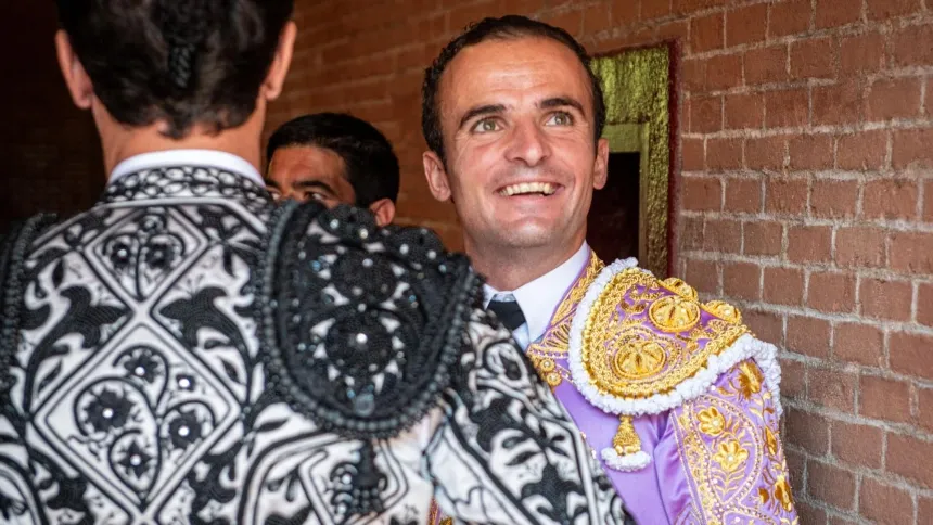 Damián Castaño, antes de un paseíllo en la plaza de Las Ventas