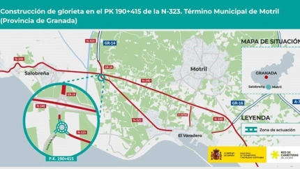 Transportes construirá una glorieta en la N-323 en Motril