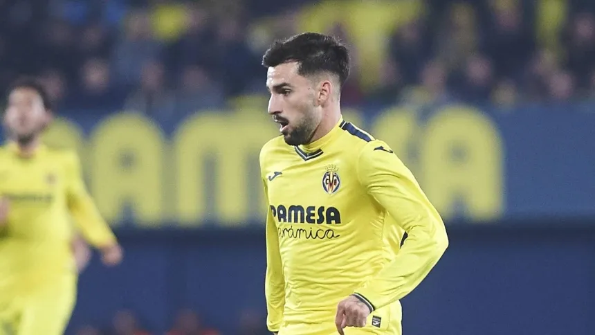 Baena durante un partido del Villarreal.