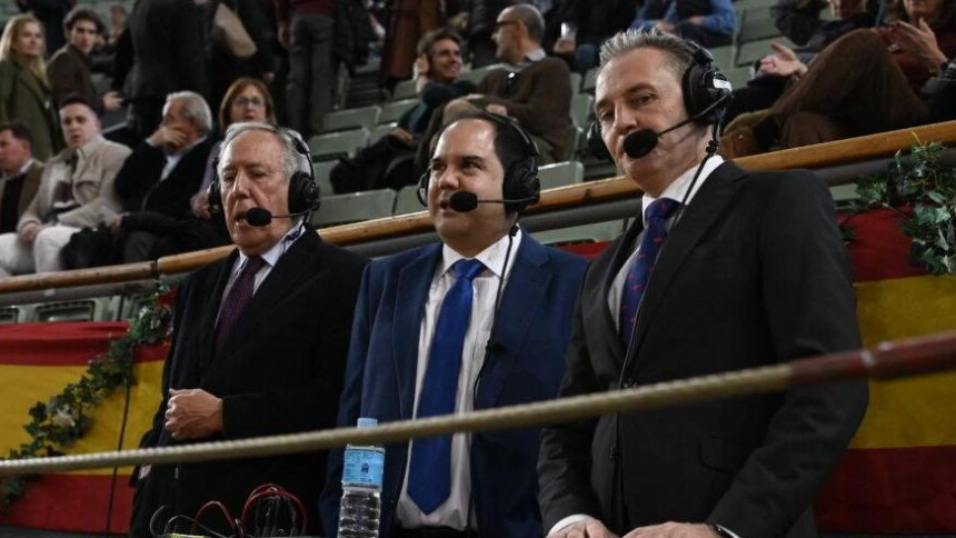 Equipo de retransmisiones taurinas de Telemadrid