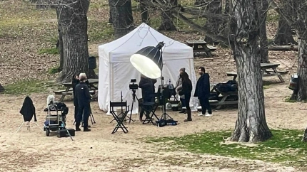 Imágenes del rodaje en Navaluenga