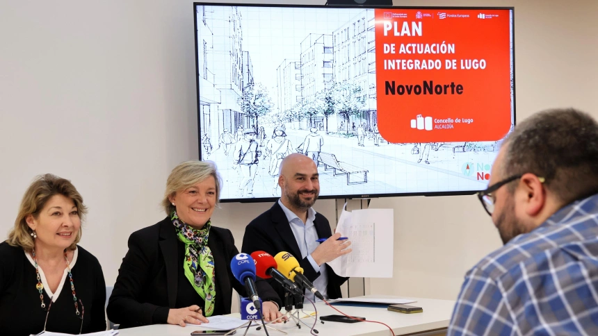 La alcaldesa de Lugo, Paula Alvarellos, presentó la nueva estrategia para la zona norte de la ciudad