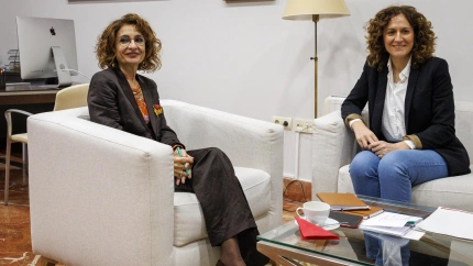 La vicepresidenta primera del Gobierno y ministra de Hacienda, María Jesús Montero reaparecía tras varios días enferma
