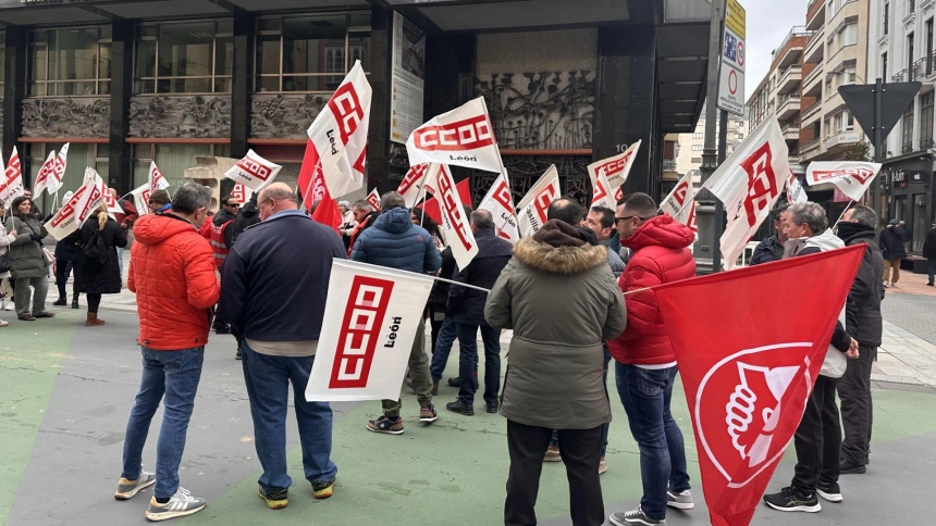 Huelga del transporte urbano de León