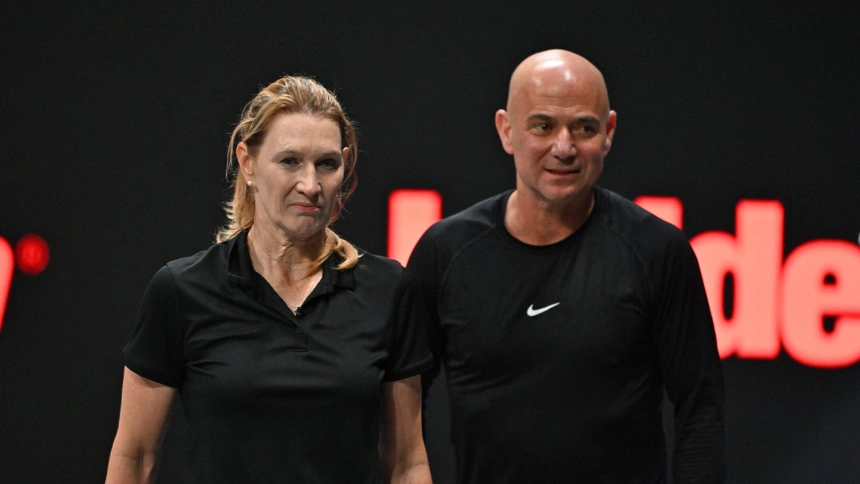 Andre Agassi y Steffi Graf son dos de los mejores tenistas de la historia.