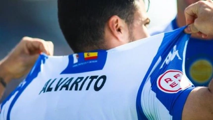 Alvarito, goleador ante el Fuenlabrada.