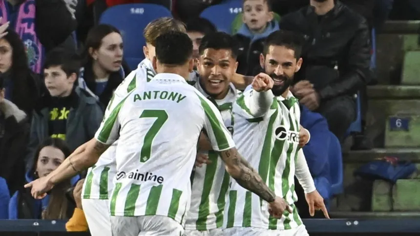 Isco celebra el 0-1 del Betis contra el Getafe.
