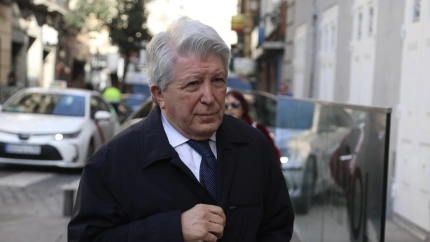 Enrique Cerezo, presidente del Atlético de MadridFamily and friends of Marisa Paredes say their last goodbyes to the actress at the funeral chapel set up at the Teatro Español in Madrid. December 18, 2024900/Cordon Press