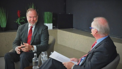 Escucha la intervención completa de José Luis García-Palacios, presidente de Caja Rural del Sur, con Joaquín López-Sáez, director de COPE Sevilla