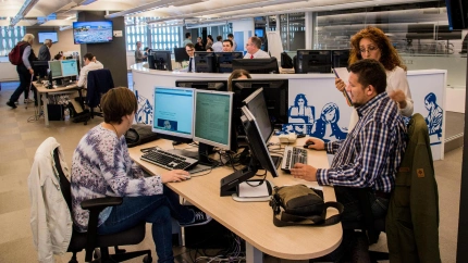 Redacción de un medio de comunicación en España