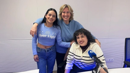 Cristina con Karen y Nesly