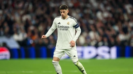 Fede Valverde, durante un partido del Real Madrid.