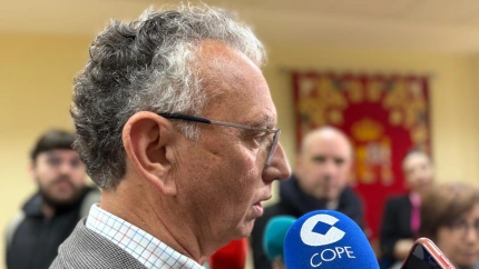 El delegado del Gobierno en Extremadura, José Luis Quintana, en el micrófono de la Cadena COPE