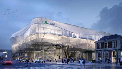 Imagen de la nueva estación de trenes que el Ministerio de Transportes ha diseñado para Valladolid