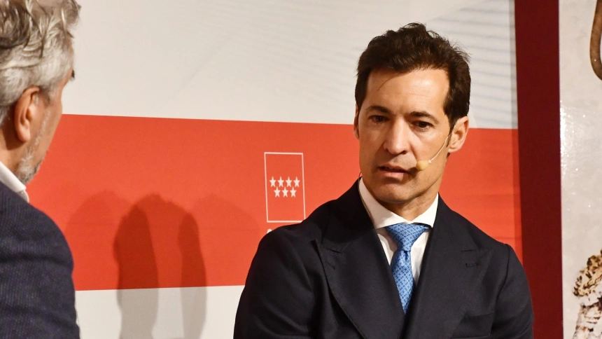 César Jiménez durante el acto celebrado este jueves en Las Ventas