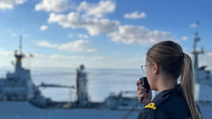 Andrea Encinar, Alférez de navío en Rota