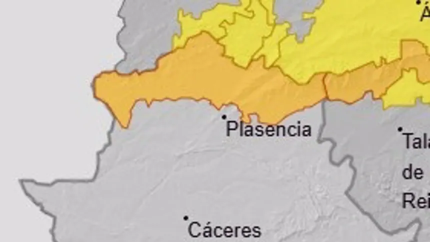 Alerta naranja en el norte de la provincia de Cáceres para el 7 de marzo