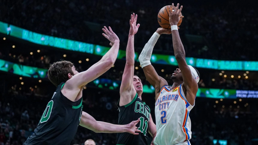 Shai Gilgeous-Alexander, en el partido ante los Celtics