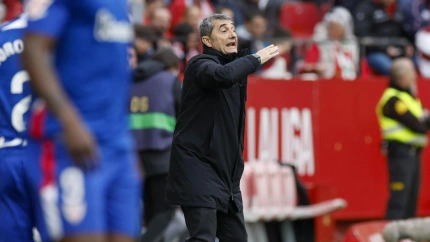 Ernesto Valverde, durante el encuentro Sevilla-Athletic