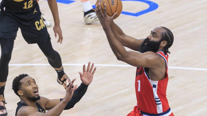 Harden, en el partido ante los Cavaliers