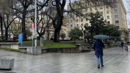 Lluvia A Coruña Plaza de España Campo da Leña