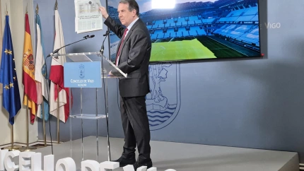 Abel Caballero en la rueda de prensa tras la noticia de El Mundo