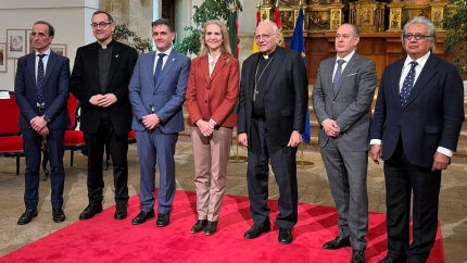 La Infanta Elena durante el acto celebrado en la Diputación de Zamora