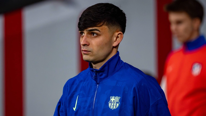 Pedri González, con el Barcelona