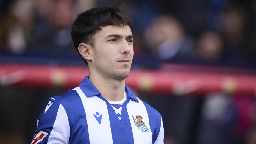 Zubimendi, con la Real Sociedad