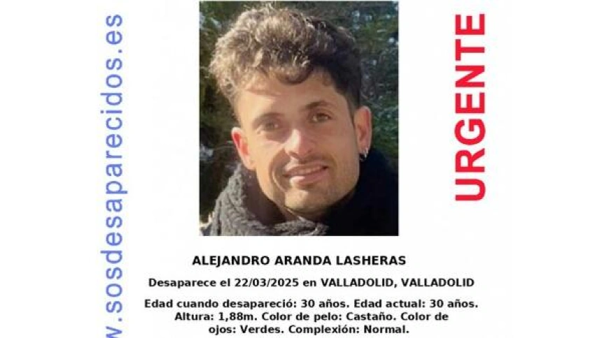 Alejandro Lasheras, desparecido el domingo en Valladolid