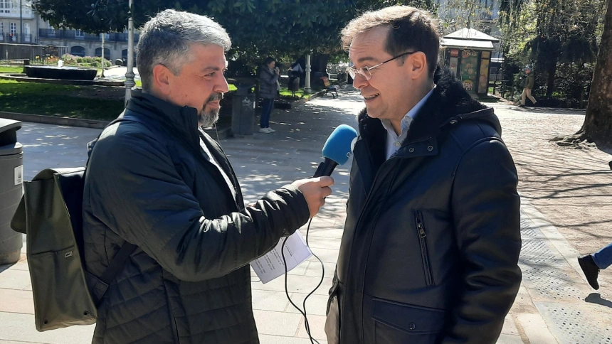 Javier Sierra en La Alameda de Santiago de Compostela
